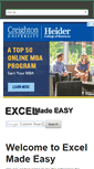 Mobile Screenshot of excelmadeeasy.com